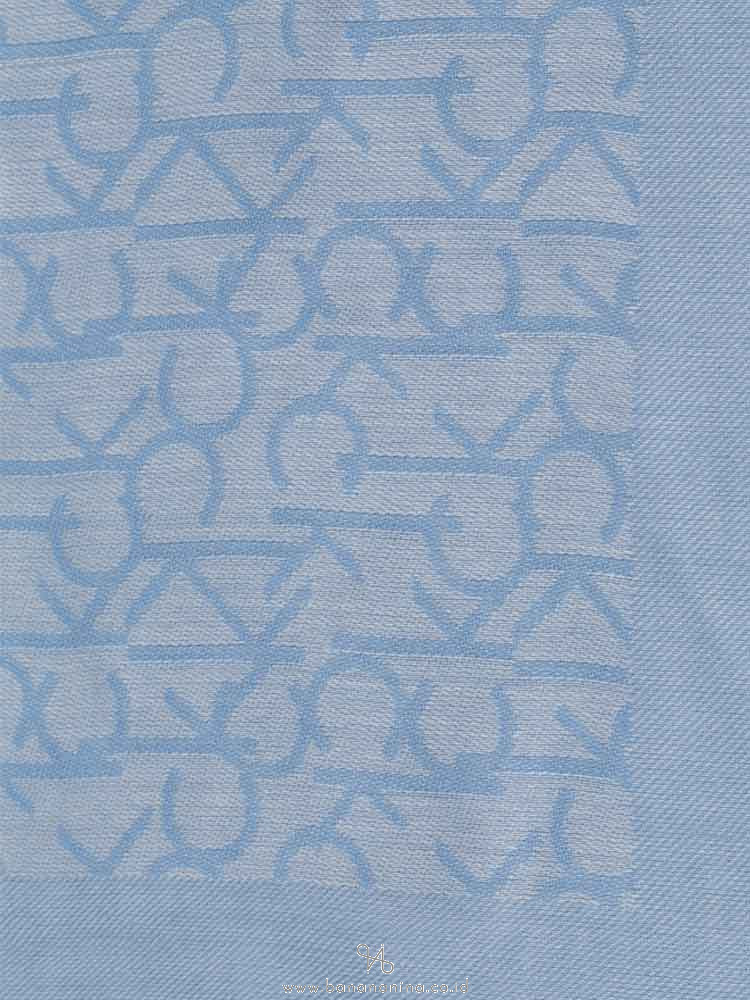 CALVIN KLEIN Signature Fray Trim Scarf Denim