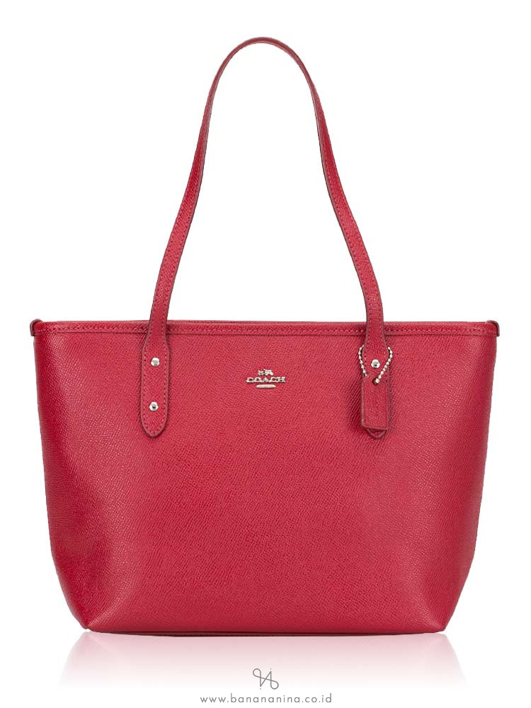 COACH 22967 Mini City Zip Tote True Red