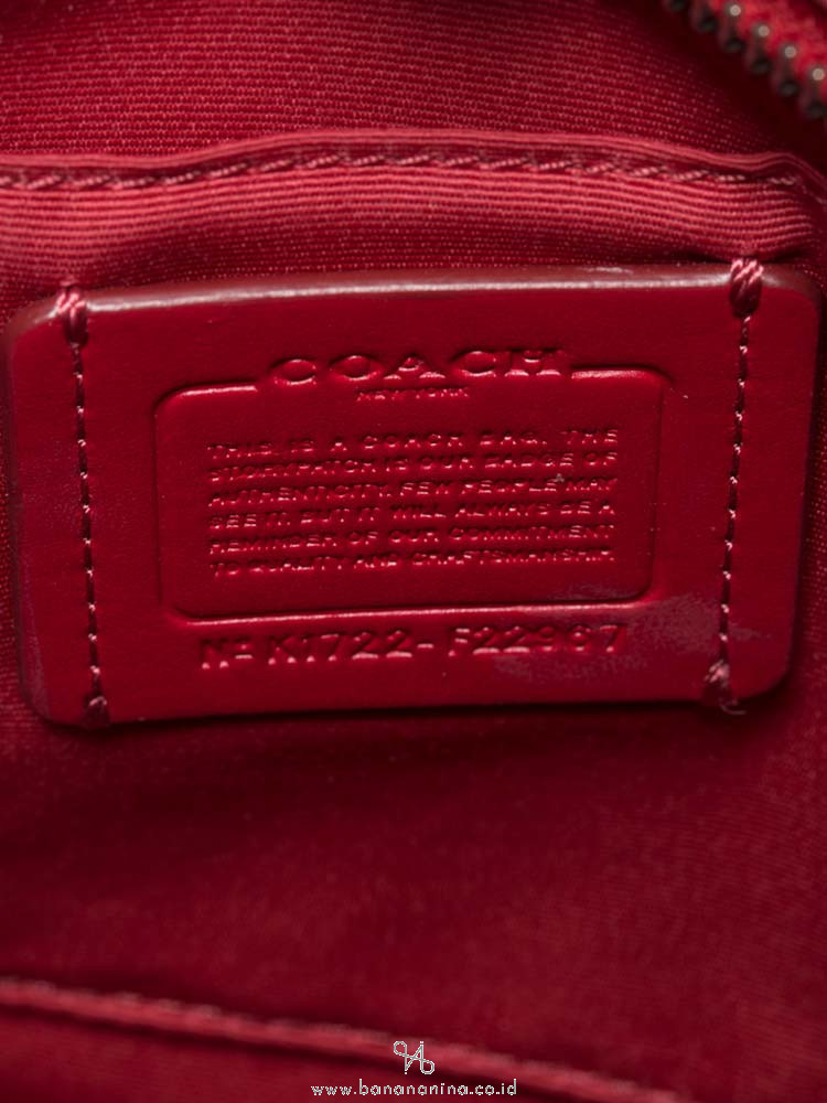 COACH 22967 Mini City Zip Tote True Red