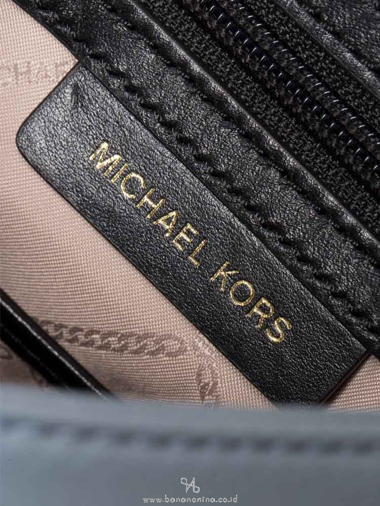 MICHAEL KORS Leila Nylon Small Flap Studded Backpack Pale Blue