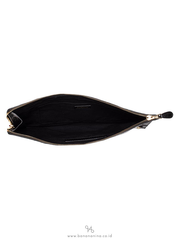 BALENCIAGA Giant Gold Arena Clutch Black