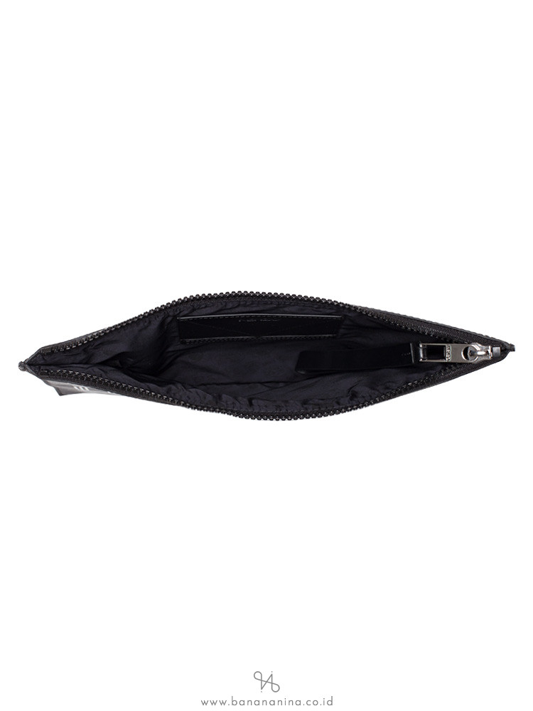 KENZO Nylon A4 Logo Pouch Black