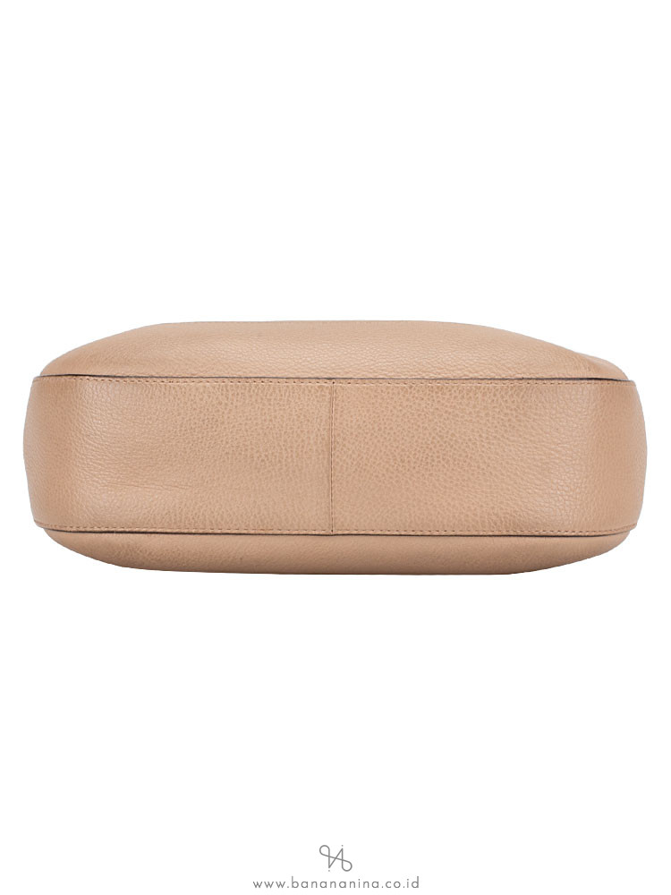 PRADA 1BC052 Vitello Daino Hobo Cammeo