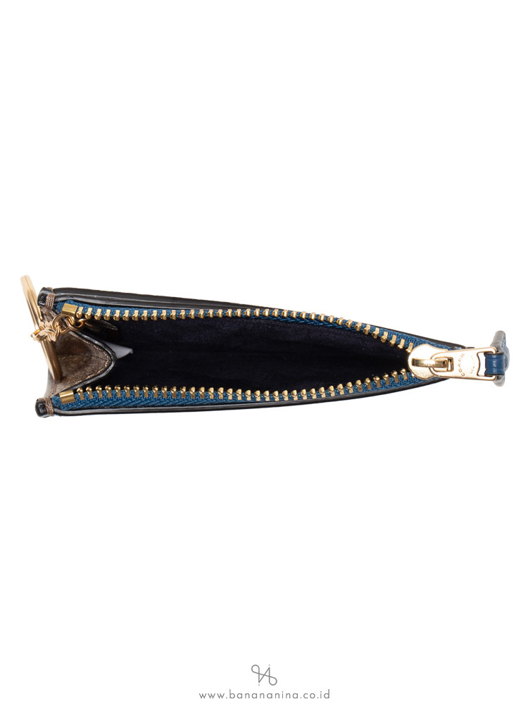 COACH 88208 Signature Mini Skinny Khaki Deep Atlantic