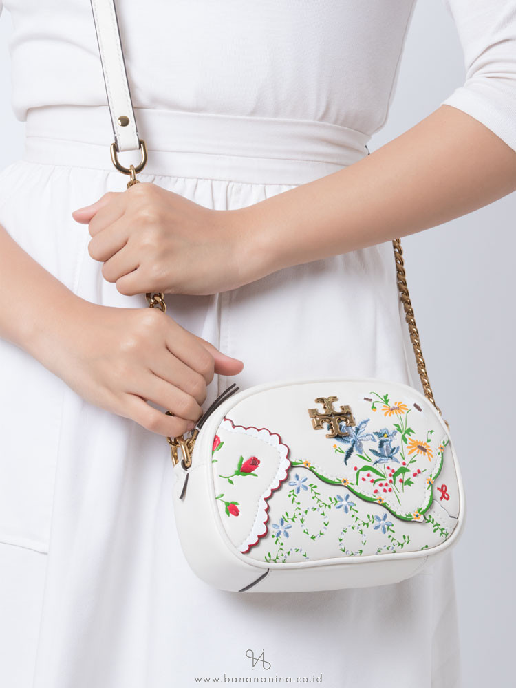 TORY BURCH Kira Mixed Floral Camera Bag Afternoon Tea