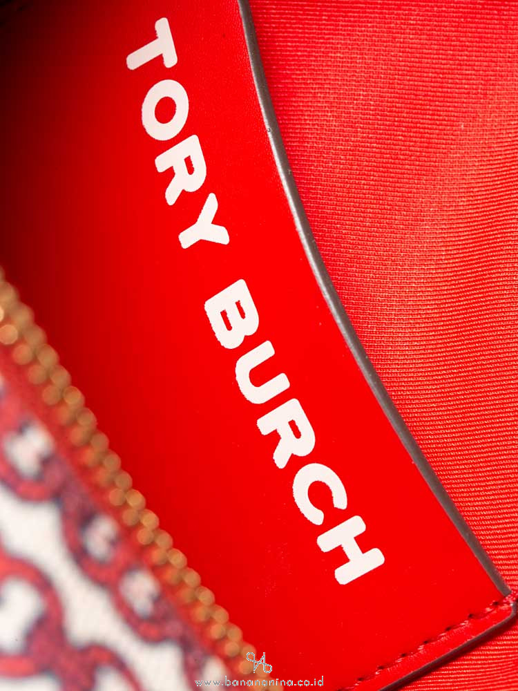 TORY BURCH Gemini Link Canvas Mini Bag Liberty Red