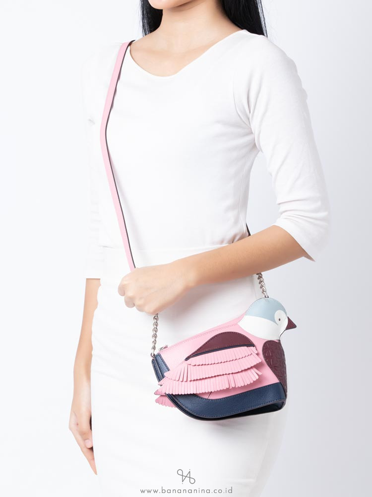 KATE SPADE Love Birds Bird Crossbody Pink Multi