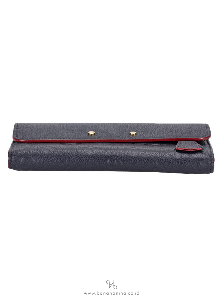 LOUIS VUITTON Monogram Empreinte Pont-Neuf Marine Rouge