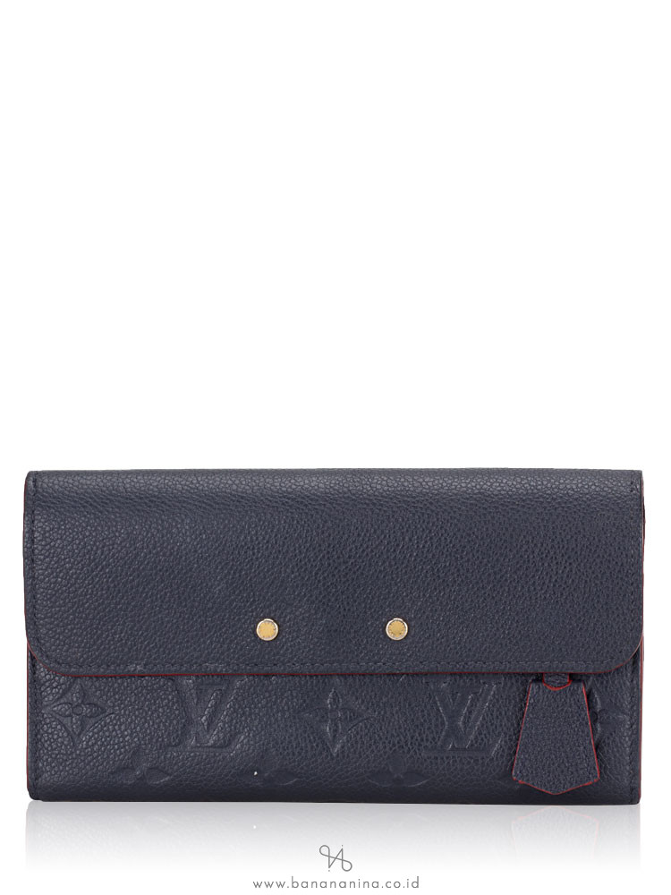 LOUIS VUITTON Monogram Empreinte Pont-Neuf Marine Rouge