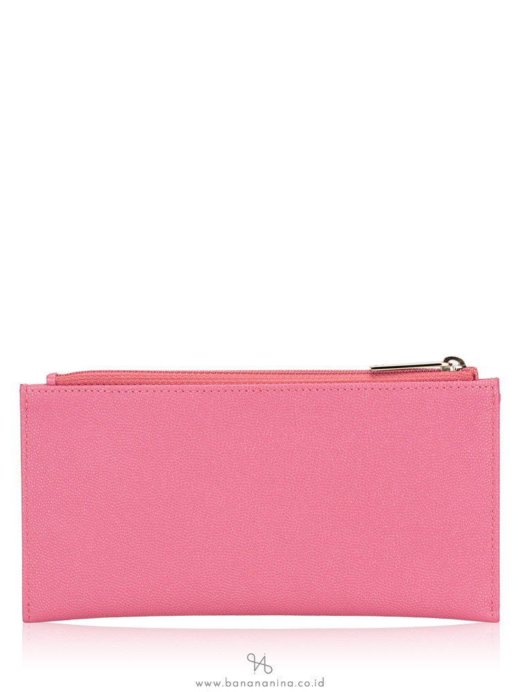 CHANEL Caviar Timeless CC Zip Wallet Pink