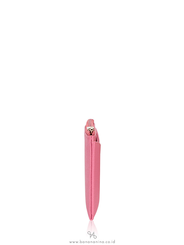 CHANEL Caviar Timeless CC Zip Wallet Pink
