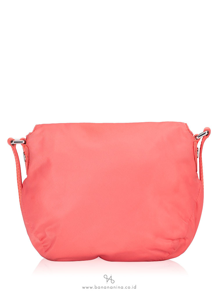 MARC JACOBS Mini Preppy Nylon Natasha Bag Bright Coral