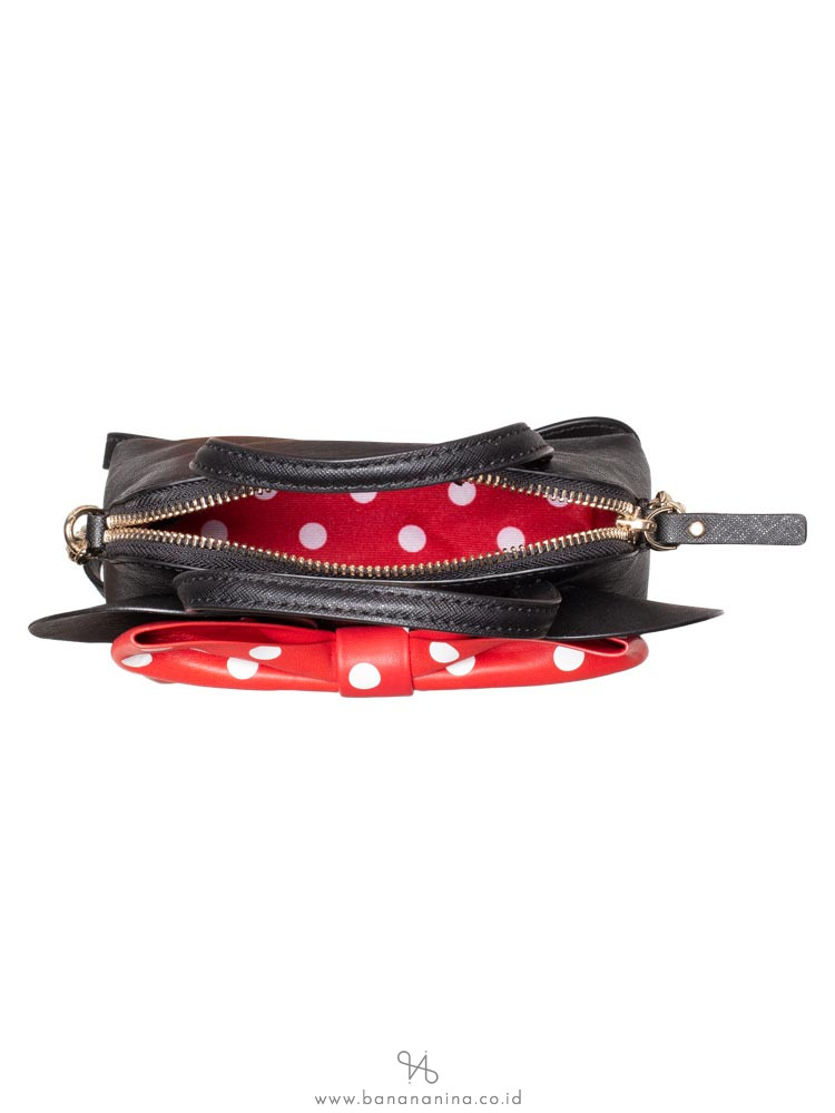 KATE SPADE X Minnie Mouse Mini Maise Satchel Black