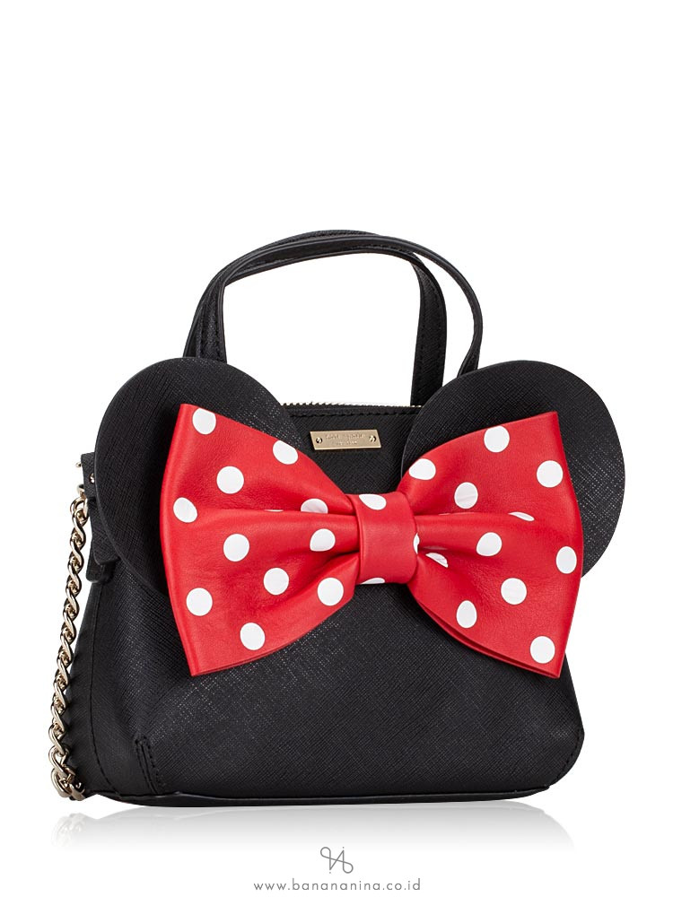 KATE SPADE X Minnie Mouse Mini Maise Satchel Black