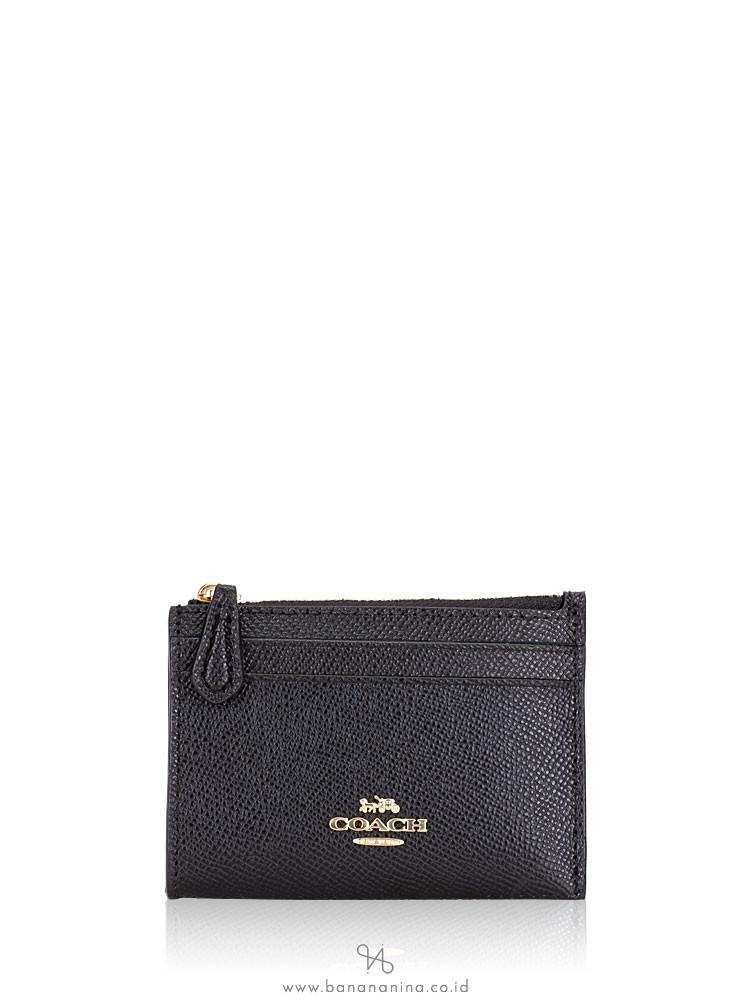 COACH 88250 Crossgrain Mini Skinny ID Black