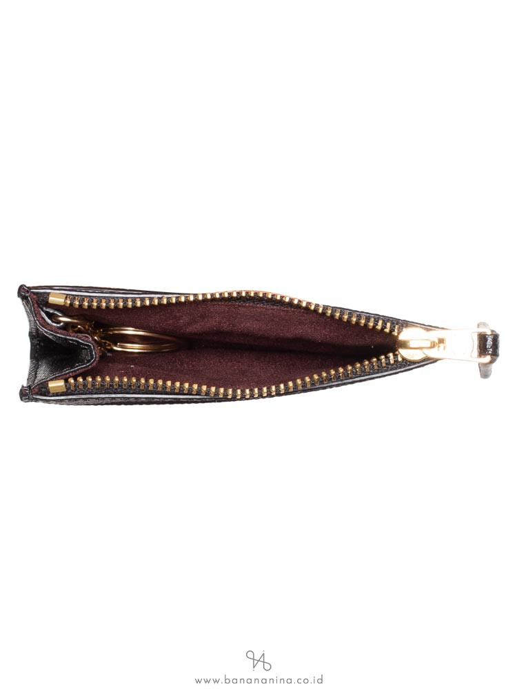 COACH 88250 Crossgrain Mini Skinny ID Black