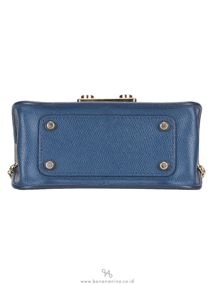 FURLA Metropolis Mini Crossbody Blu Ginepro