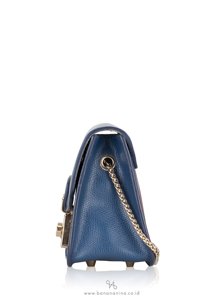 FURLA Metropolis Mini Crossbody Blu Ginepro