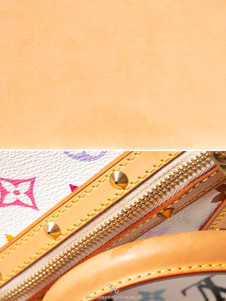 LOUIS VUITTON Monogram Multicolor Alma PM Blanc