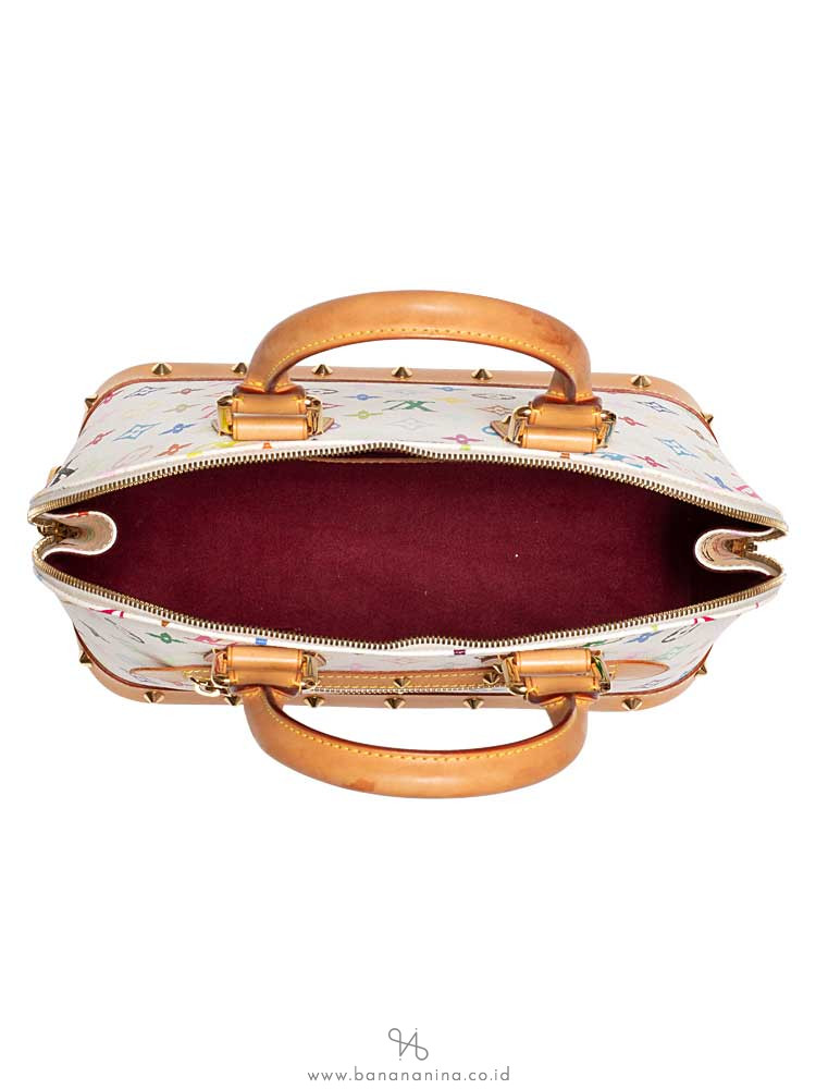 LOUIS VUITTON Monogram Multicolor Alma PM Blanc
