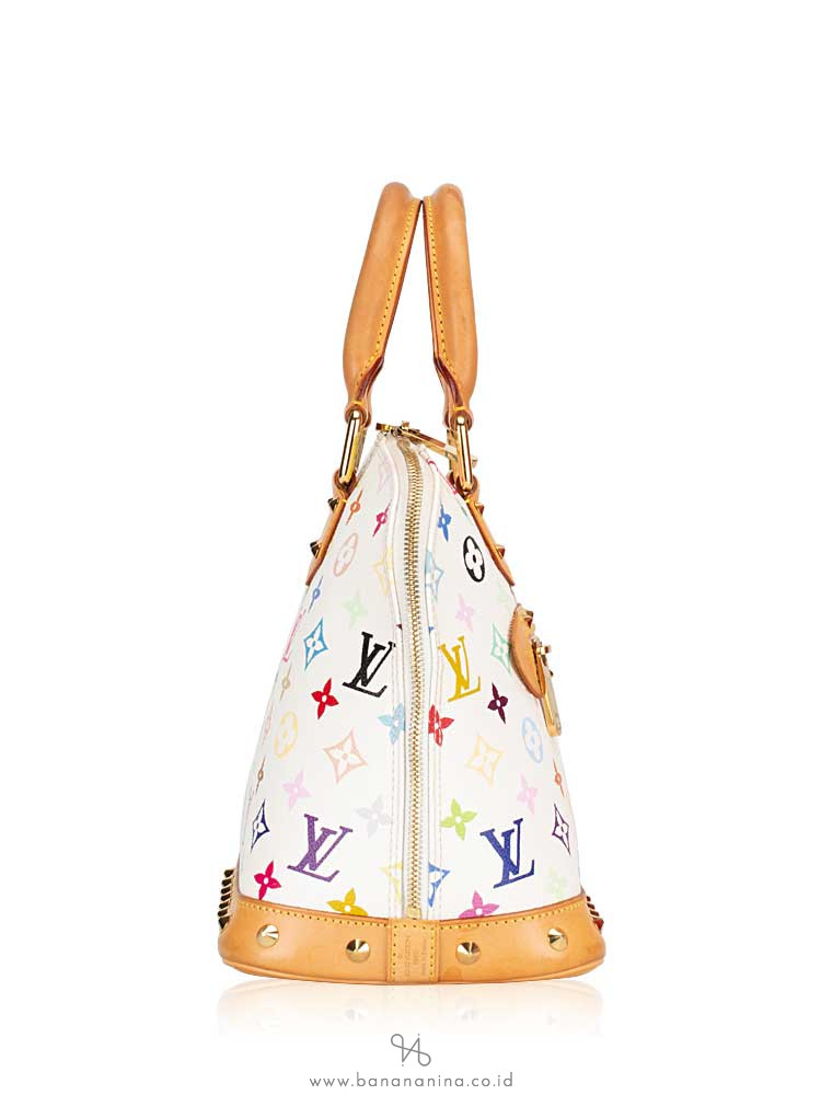 LOUIS VUITTON Monogram Multicolor Alma PM Blanc