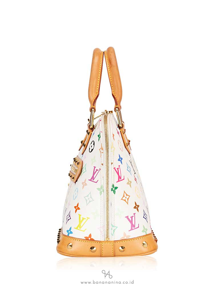 LOUIS VUITTON Monogram Multicolor Alma PM Blanc