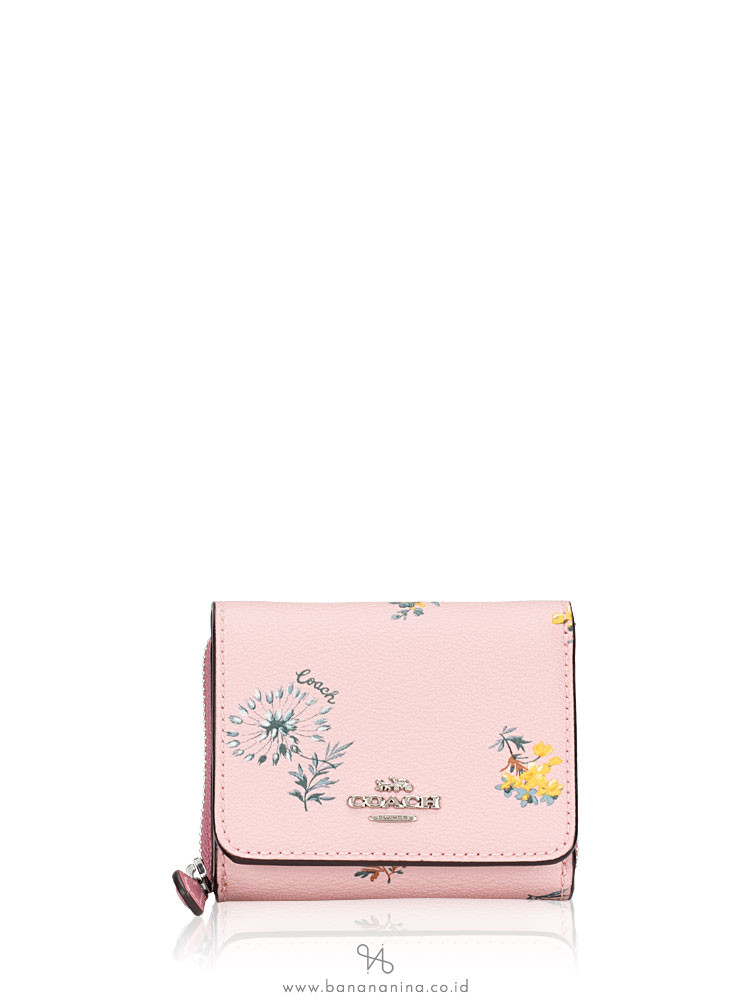 COACH 2924 Dandelion Floral Small Trifold Wallet Blossom Multi