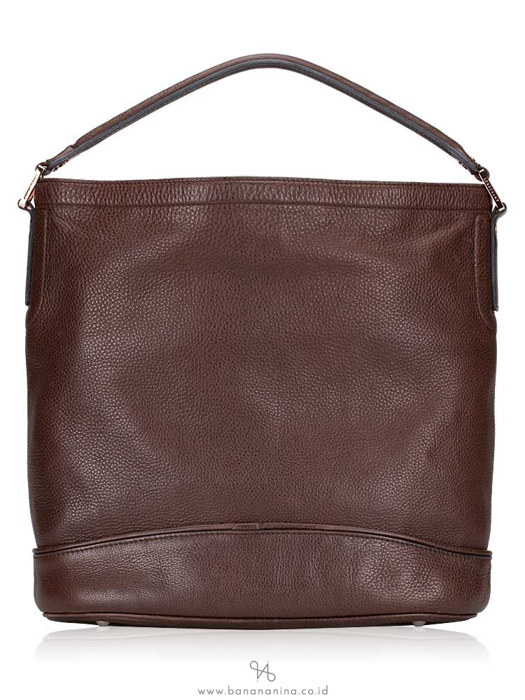 LONGCHAMP Cosmo Leather Hobo Chocolate