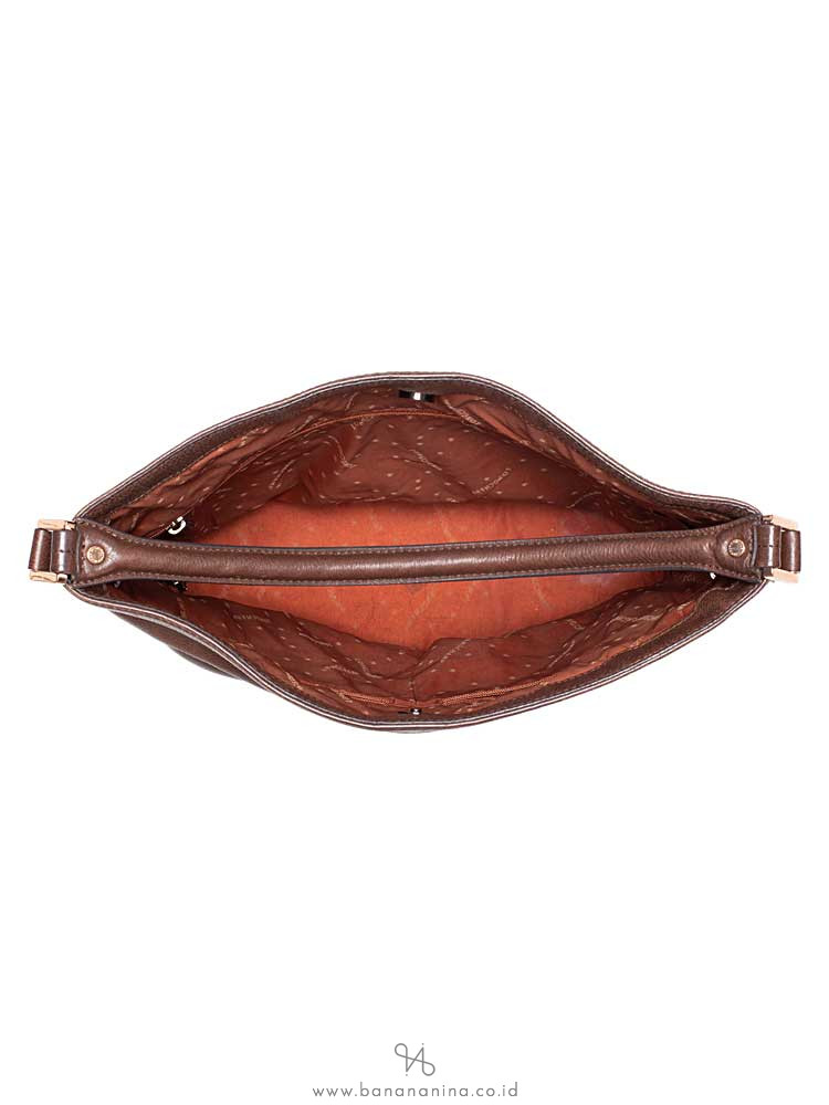 LONGCHAMP Cosmo Leather Hobo Chocolate