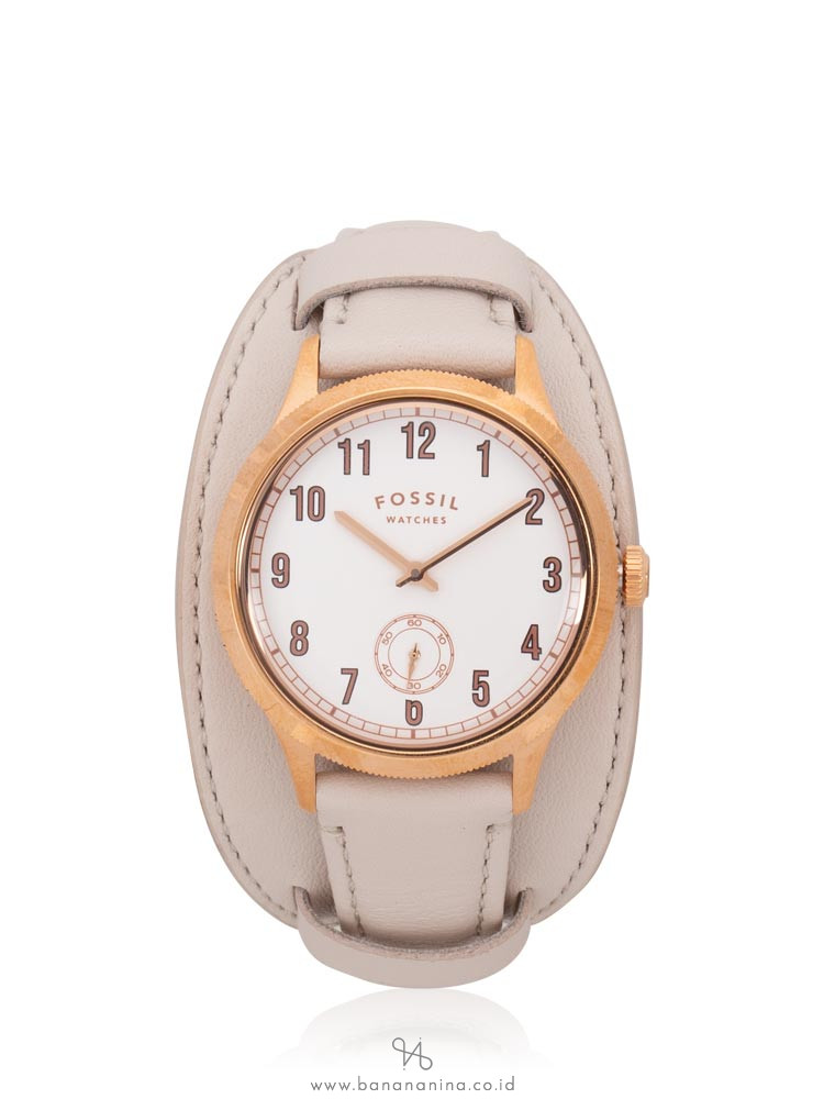 FOSSIL ES4911 Presley Leather Strap White