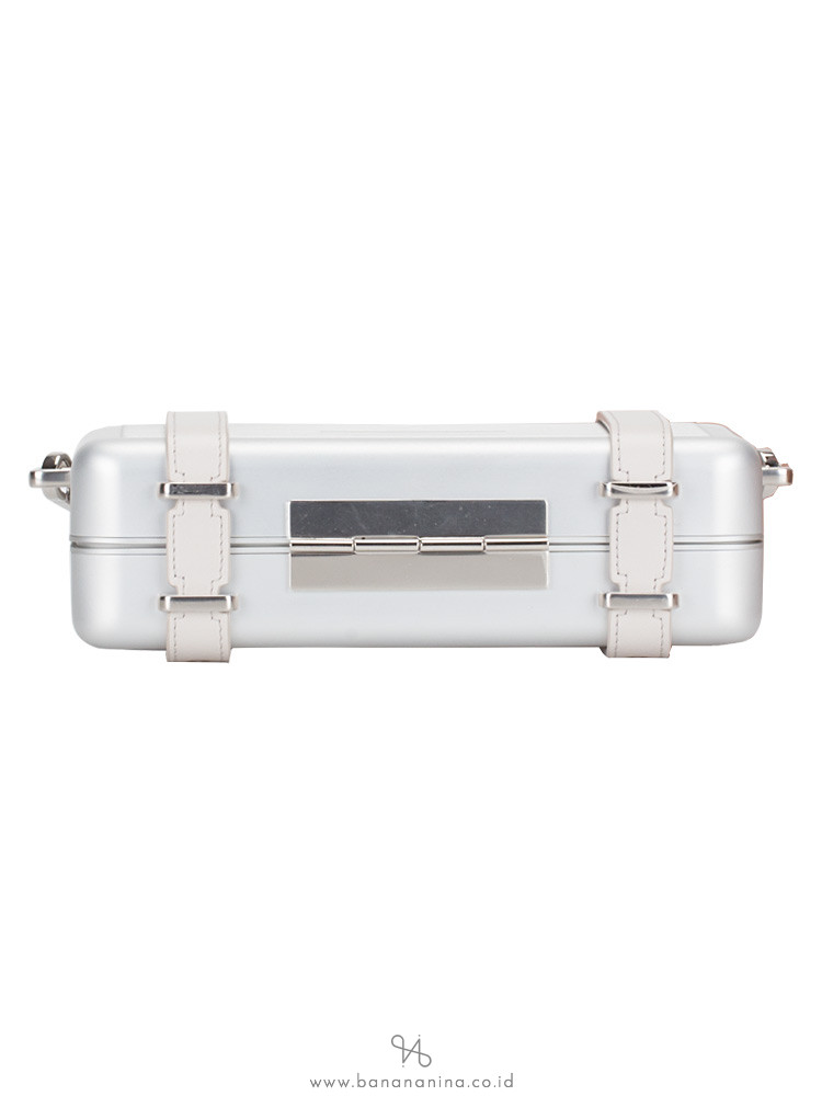 CHRISTIAN DIOR X Rimowa Aluminum Personal Clutch Silver
