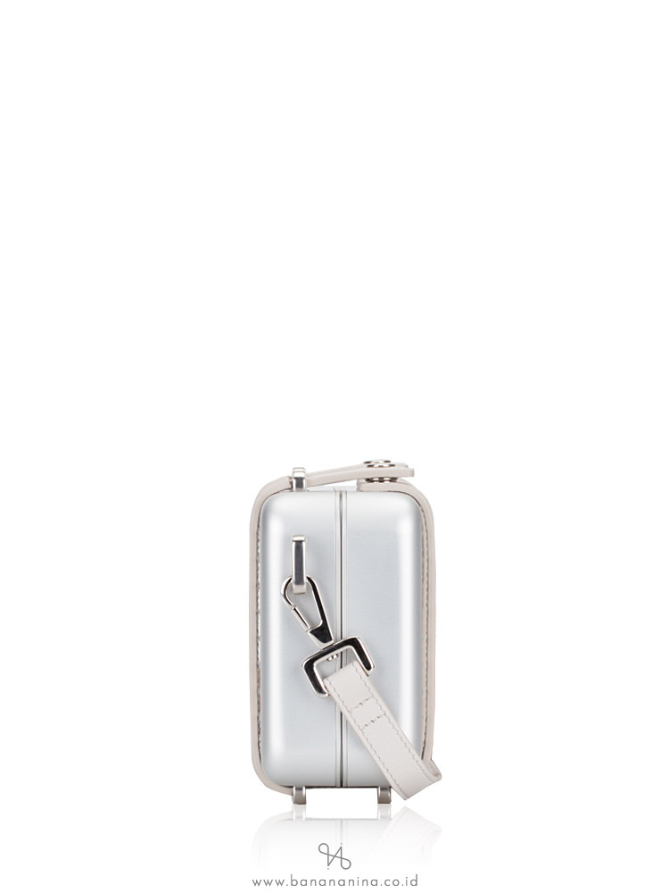 CHRISTIAN DIOR X Rimowa Aluminum Personal Clutch Silver