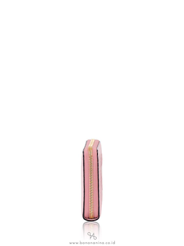 LOEWE Anagram Leather Zip Wallet Pink
