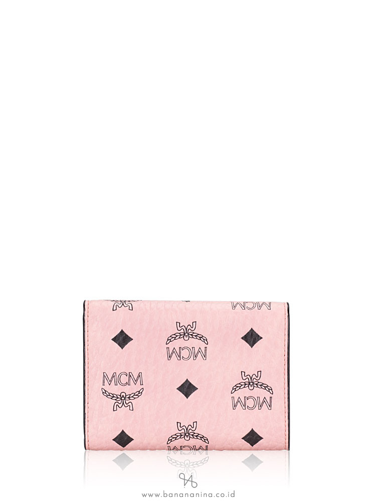 MCM Patricia Visetos Small Wallet Pink