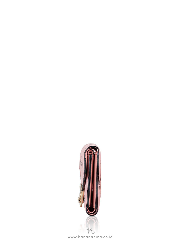 MCM Patricia Visetos Small Wallet Pink