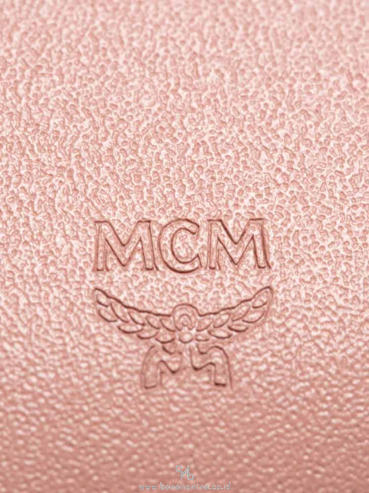 MCM Patricia Visetos Small Wallet Pink