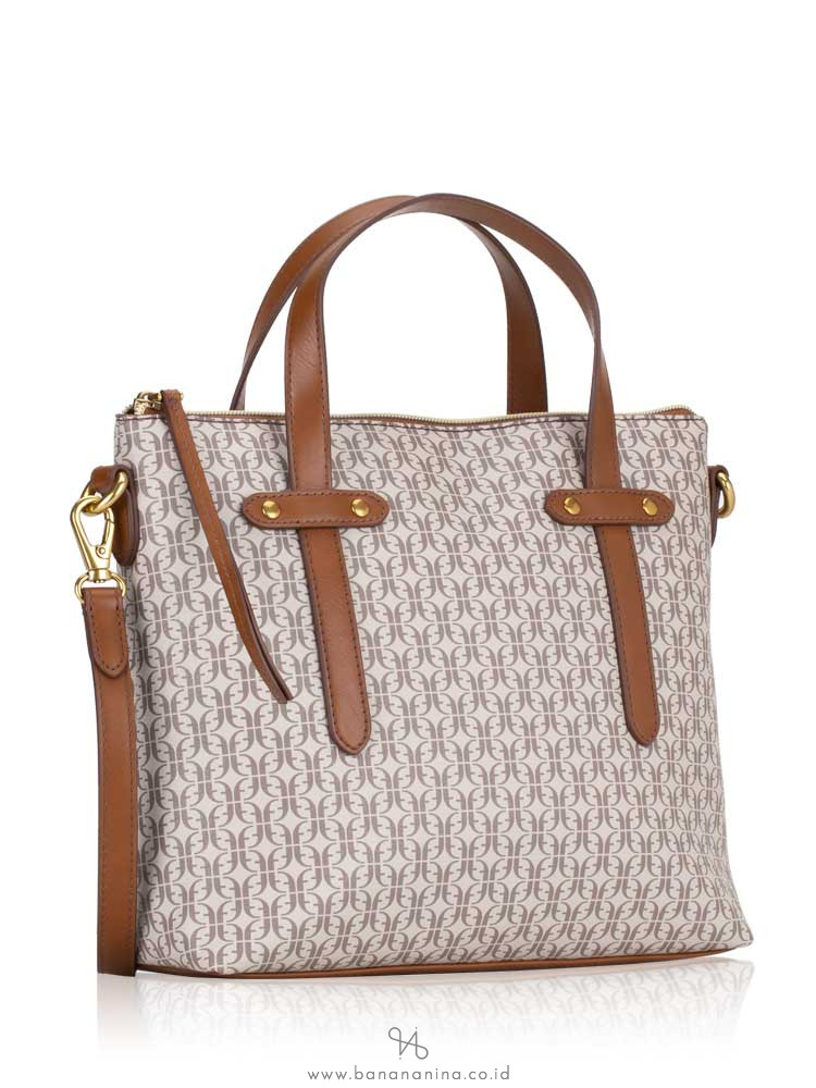 FOSSIL SHB2312939 Felicity Satchel Taupe Tan