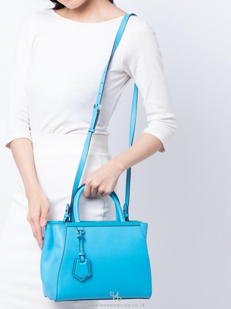 FENDI Vitello Elite Petite 2Jours Tote Maldives