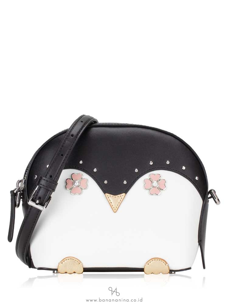 KATE SPADE Frosty Penguin Crossbody Black