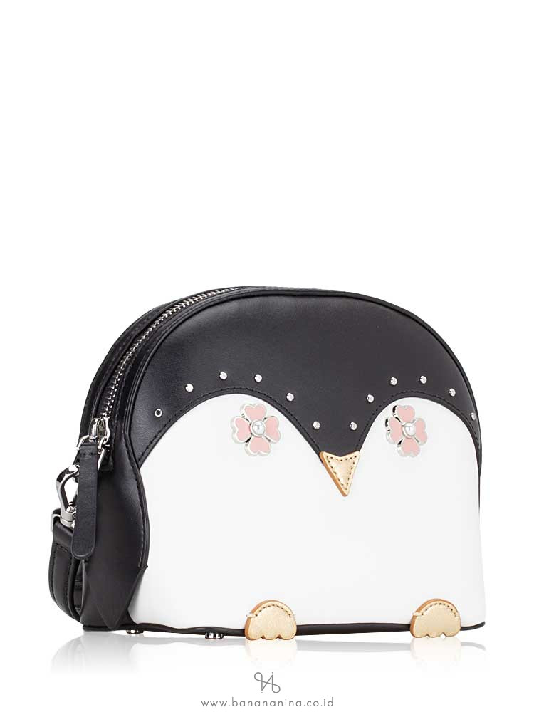 KATE SPADE Frosty Penguin Crossbody Black
