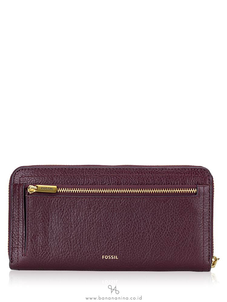 FOSSIL SL7939564 Rfid Logan Zip Wallet Purple Multi