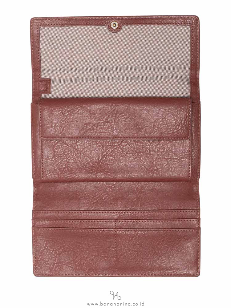 FOSSIL SL7945227 RFID Blake Large Flap Wallet Henna