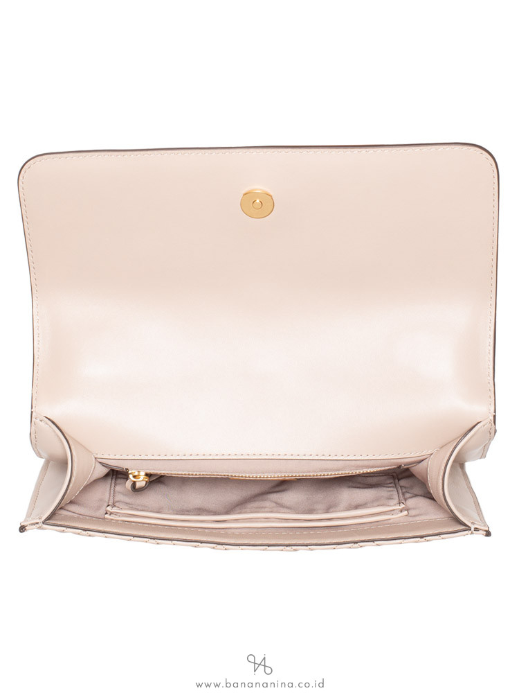 TORY BURCH Fleming Convertible Shoulder Bag Light Taupe