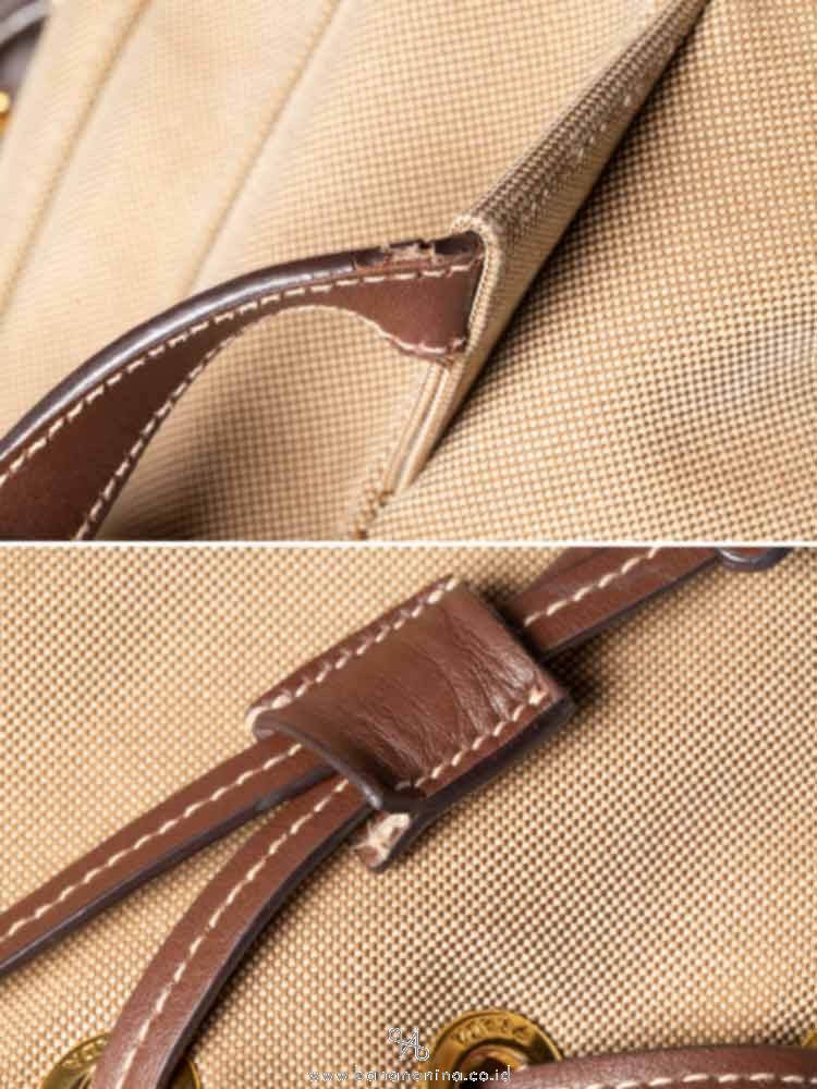 PRADA 1BZ677 Jacquard Logo Backpack Corda Bruciato