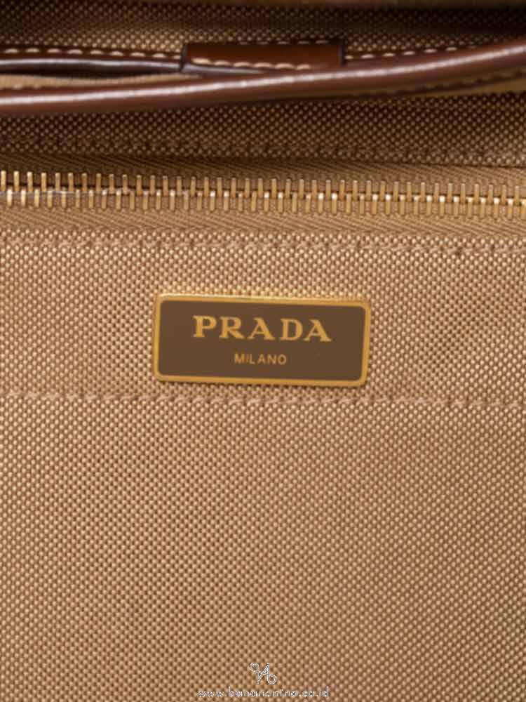 PRADA 1BZ677 Jacquard Logo Backpack Corda Bruciato