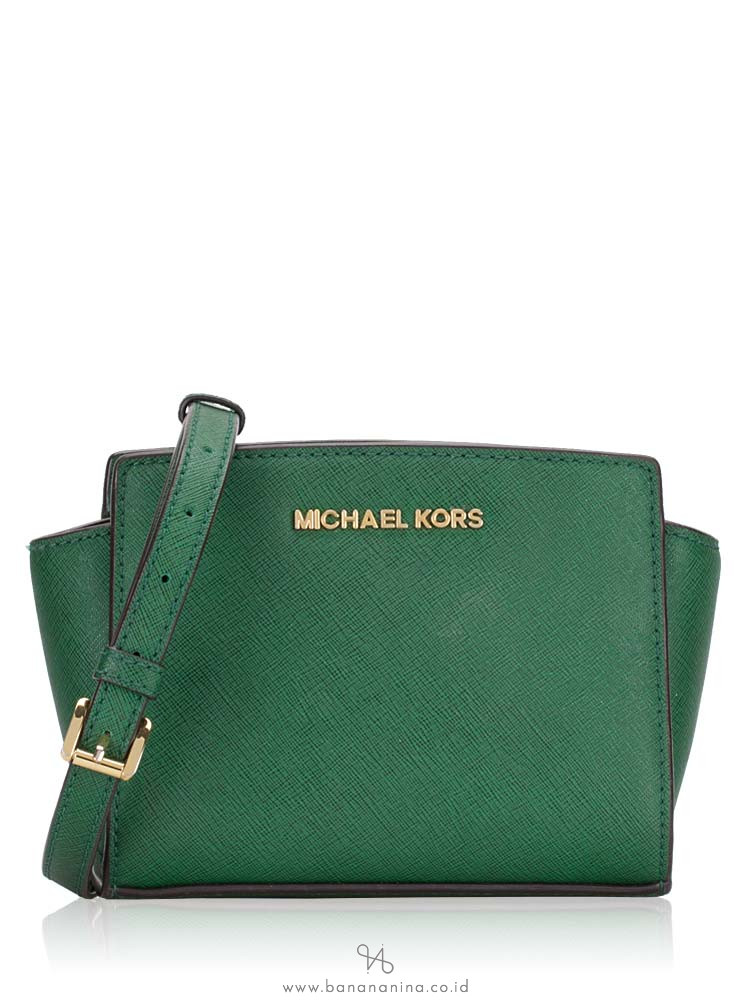 MICHAEL KORS Selma Mini Messenger Gooseberry