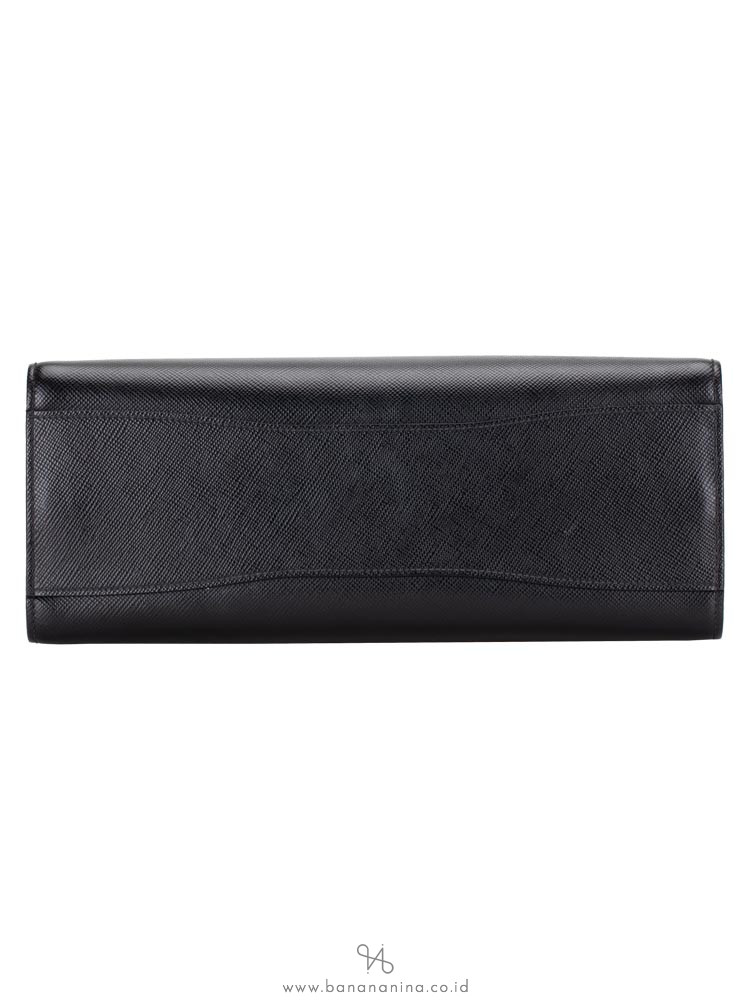 PRADA 1BA153 Saffiano Large Tote Nero Fuoco