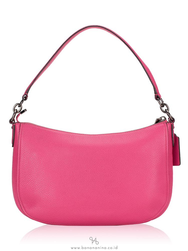 COACH 37711 Floral Rivets Leather Chelsea Crossbody Dahlia