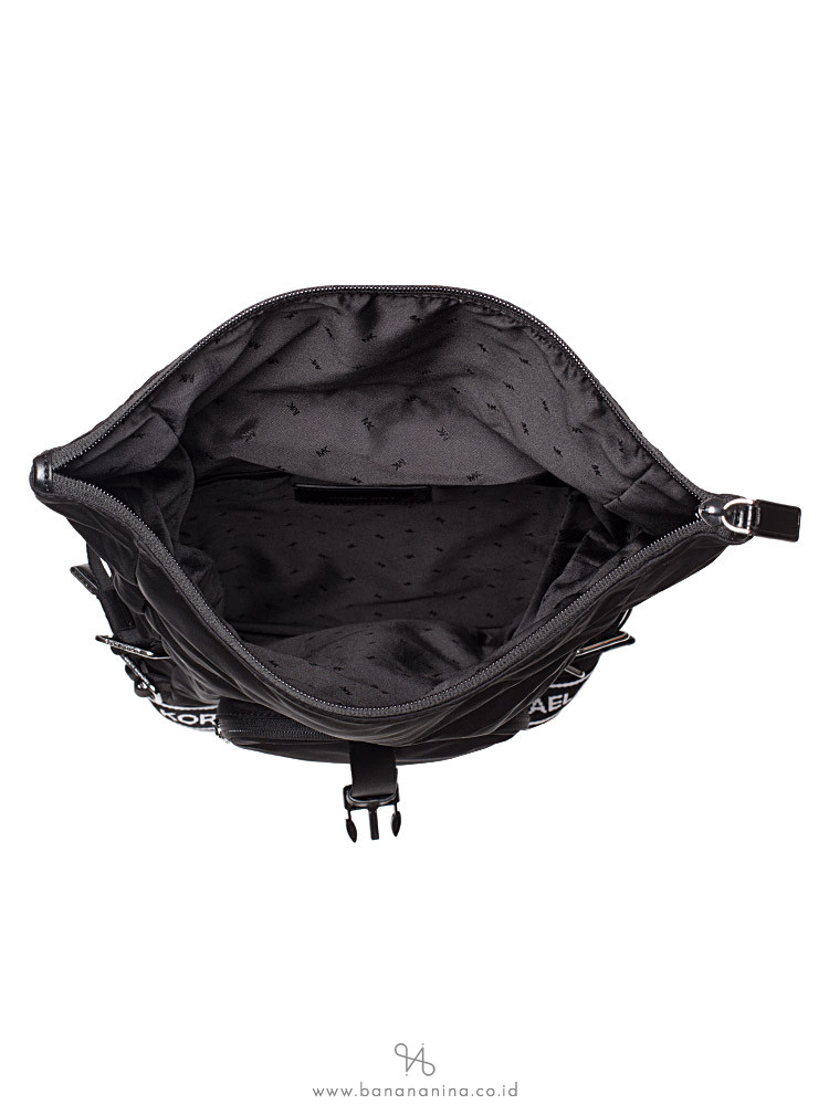 MICHAEL KORS Men Kent Nylon Roll Top Backpack Black