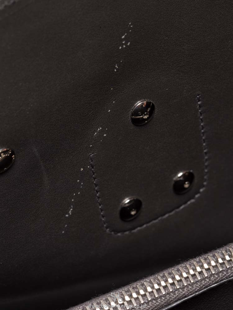 YSL Croc Embossed Calfskin Small Sac De Jour Dark Brown